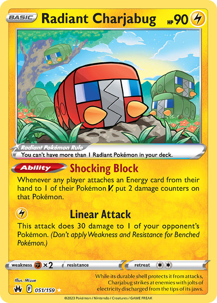 Radiant Charjabug - 051/159 - Scroll and Circuit Games